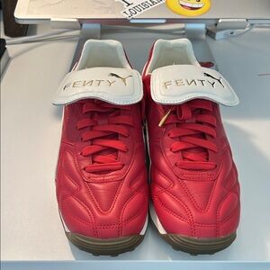 Fenty x Puma Avanti Leather  Red and White Sneakers women size 11